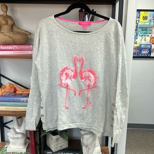 Lilly Pulitzer Flamingo sweater.  Size Medium